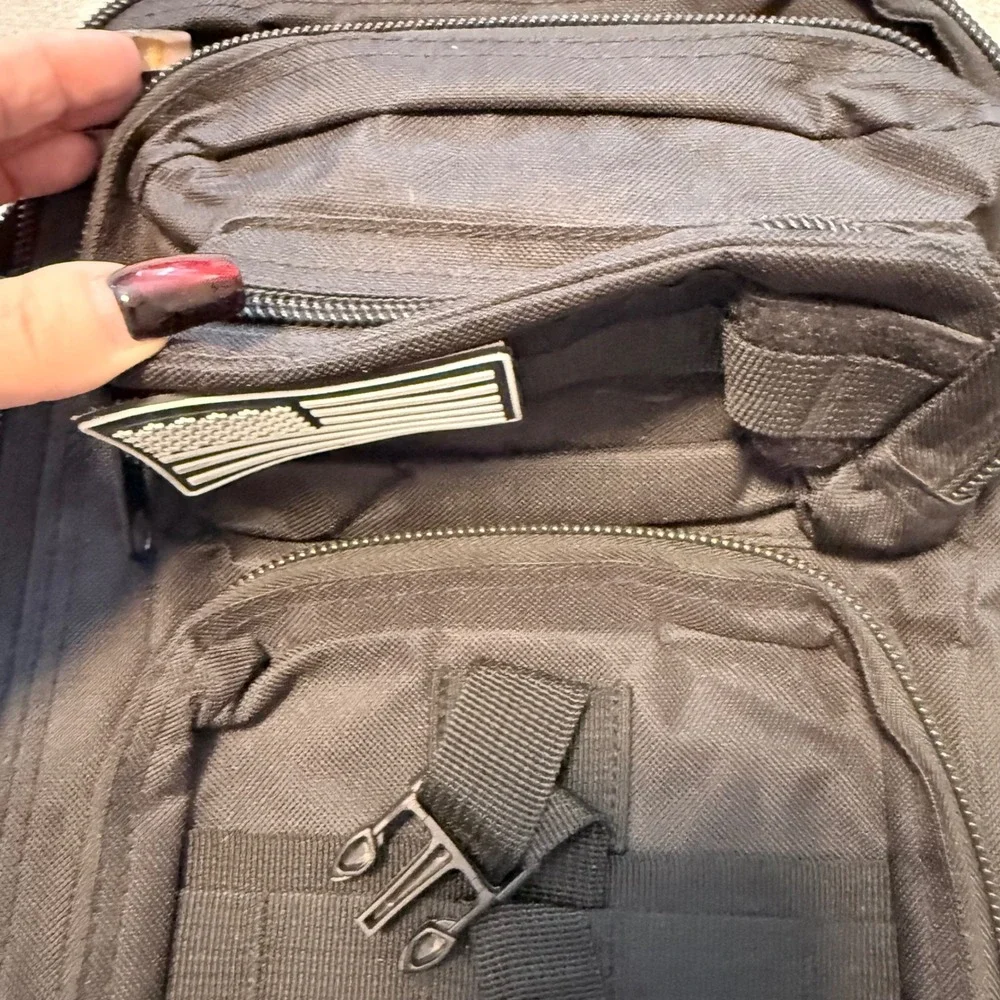 Black Tactical MOLLE Backpack Military Rucksack EDC Hiking Camping 19